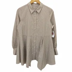 プラステ PLST パールボタンペプラムシャツ レディース  M