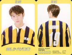 【中古】コレクションカード(男性) THE BOYZ/SUNWOO(ソヌ)/衣装ユニフォーム・プロフィール・枠黄/CD「The Start」封入特典スペシャル・フォトカード