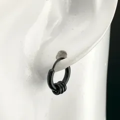 【新品】樹脂ピアス 両耳セット 金属アレルギー対応 樹脂キャッチ付 ◆フープ リング ブラック 可愛い  チャーム◆ワンポイント スタッドピアス◆ 樹脂ポスト 軽量 シンプル デザイン