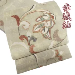 ④最高級品　赤城紬　付下げ　単衣　証紙有り　新品　極美品 紬 着物 赤城紬 十日町 青柳 奇翠工房 手染め 絞り グレー