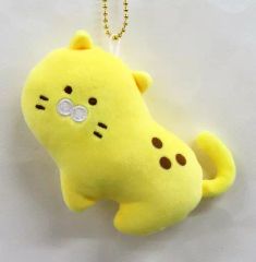 かおもじねこ スクイーズ キーホルダー ショボーン 平成レトロ - メルカリ