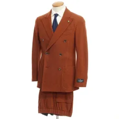【新品】ベルベスト Belvest SUPER170's ウールカシミアジャージー ダブルスーツ オレンジブラウン【サイズ46 8R】【メンズ】のサムネイル