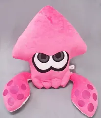 【中古】ぬいぐるみ イカ(ネオンピンク) イカぬいぐるみ 「一番くじ Splatoon2(スプラトゥーン2)」 C賞