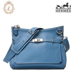 HERMES エルメス ジプシエール34 ショルダーバッグ  トリヨンクレマンス 　ブルージン（シルバー金具） レディースバック【中古】【送料無料】