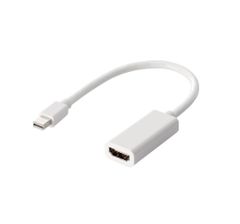 【数量限定】(オス) 変換アダプタ (オス) HDMI 15cm - DisplayPort Mini ホワイト エレコム AD-MDPHDMIWH