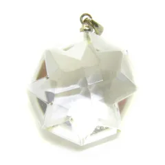 水晶 八卦ダイヤモンドカットペンダントトップ 人工結晶 シルバー925使用 1個売り / 天然石、パワーストーンの専門店インペリアルオーラ おしゃれ かわいい オシャレ 可愛い プレゼント ギフト 贈り物