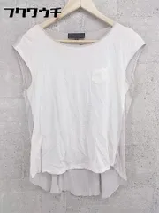 ◇ UNTITLED アンタイトル ノースリーブ カットソー サイズ2 ホワイト グレー レディース 【中古】 【1002801312770】