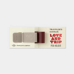 数量限定　デザインフィル　トラベラーズノート　ペンホルダー　LOVE AND TRIP　レッド　14491-006