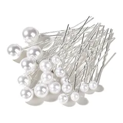 【人気商品】卒業式 結婚式 入学式 36個セット 髪飾り ヘッドドレス パール 和装 ヘアピン アレンジ 和装 Ｕピン 撮影