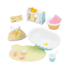 シルバニアファミリー 家具 【 ベビーバスセット 】 カ-210 STマーク認証 3歳以上 おもちゃ ドールハウス Sylvanian Families エポック社 EPOCH [単品]