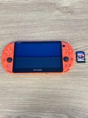 ☆【通電確認済】PS VITA PCH2000 オレンジ 戦国無双4Ⅱ【ゲーム機本体】【1】