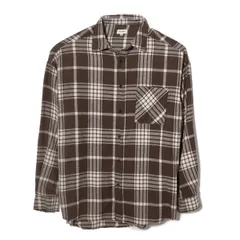 ネルシャツ メンズ ルーズフィット チェックシャツ メンズ 長袖 シャツ ソリッドカラーシャツ チェック ネルシャツ フランネルシャツトップス 長袖 ネルシャツ アメカジ COLOR-C  81300