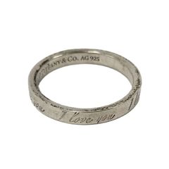 TIFFANY&Co. I LOVE YOU シルバー リング サイズ 約14号 シルバー925 指輪