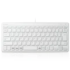 有線超薄型ミニキーボード ELECOM エレコム TK-FCP096WH 【佐川急便にて5営業日以内発送】