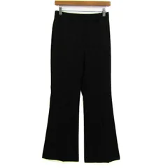 B＆Y ユナイテッドアローズ パンツ ウール混 ストレッチ ボトムス 日本製 黒 レディース Mサイズ ブラック B&Y UNITED ARROWS 【中古】