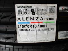 ★☆215/70R16 100H ブリヂストン ALENZA LX100 2023年製 4本セット 国内正規流通品 即納可能 新品☆★インボイス領収書発行可能