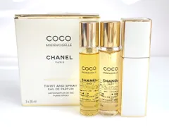 シャネル　CHANEL　COCO MADEMOISELLE　ココ マドモアゼル　オードゥ パルファム　ツィスト&スプレイ　本体/リフィル　20ml×2　匿名配送　送料無料