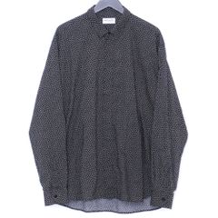 美品/メンズ38】サンローラン パリ スター柄 星 エディ 長袖シャツ 黒