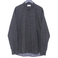 SAINT LAURENT ハート柄 ボタンダウン長袖シャツ サイズ43 ブラック 564172 Y242Vのサムネイル