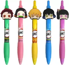 【中古】ペン 全5種セット ラバーマスコット付ペン1 「鬼滅の刃」