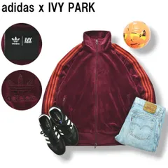 【美品】 アディダス x アイビーパーク adidas x IVY PARK HN0305 ベロア トラック ジャケット ジャージ VELOUR TRACK JACKET 4XO ボルドー メンズ