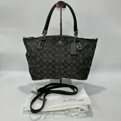 ★M19 未使用保管品 美品 COACH コーチ スモールケルシー サッチェル 2way トートバッグ 33737 ショルスト付き シグネチャー キャンバス 保存袋付き ブラック レディース バッグ 鞄
