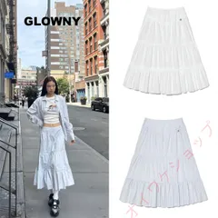 GLOWNY ティアードスカート Jennie着用 韓国 【GLOWNY】RODEO TIERED RUFFLE SKIRT