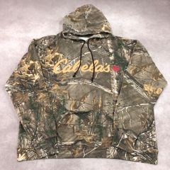 Cabela's カベラス ロゴ プリント アウトドア 厚手 枯葉 リアルツリーカモ パーカー フーディ カモフラ柄 迷彩柄 総柄 ミリタリー 古着 USED Vintage ヴィンテージ オーバーサイズ