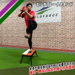 ピッチプレートスタンド FPP-1046付き ピッチング練習 フィールドフォース ピッチプレート＋スタンドセット