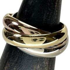 11.5号 【CARTIER/カルティエ】リング・指輪 トリニティ　 K18ゴールド 18金 /YG/WG/PG 11.2g シリアルなし　サイズ刻印52 スリーカラー レディース 【中古】【真子質店】【BL】
