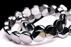 健康のお守りに テラヘルツ鉱石　12x12-13mm　バングル 1個売り パワーストーン 天然石 _BG5794