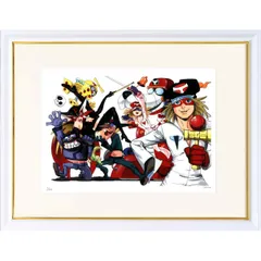 額装版画 「タイムボカンシリーズ ヤッターマン8 （特大・ヨコ）」 タツノコプロ／監修　ジークレー版画　ジクレー　額入り　昭和のテレビアニメ　1977年TV放映　父の日　母の日　敬老の日　ギフト　誕生日プレゼント 大全紙【C8035】Yatterman