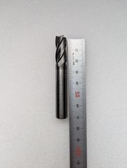 超硬　エンドミル　4枚刃　10mm　岡崎　DIY　トリマー　木工　ビット　機械加工　金属加工　日本製　チタン　アルミ　鉄　ステンレス