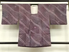 平和屋着物＃道行コート　絞り　草花文　暈し染め　正絹　逸品　CAAT5773id