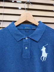ポロ Ralph Lauren(ラルフローレン) ボーイズ ブルーカラーロングスリーブ t シャツ スリムフィット XL ／ TG （ 18 ー 20 ）