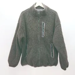 ◇ Kappa フロントファスナー 胸ポケット 袖口ゴム モコモコ素材 長袖 アウター サイズM ダークブラウン系 レディース E  【1307210018146】のサムネイル