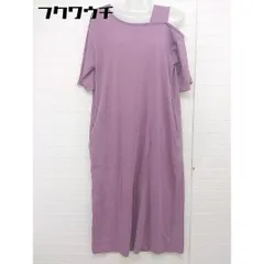 ◇ Simplicite シンプリシテェ アシンメトリー 半袖 ロング ワンピース サイズF ピンク系 レディース  【1110060008379】