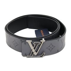 ルイヴィトン ベルト･LV･ライン 40MM リバーシブル モノグラム･エクリプス カーフ M0373 Sランク【中古】