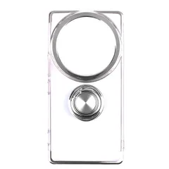 AQUOS R9 Pro ケース SH-54E スマホリング 付き 耐衝撃 薄型 ソフト ケース 【Color】シルバー