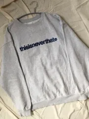 【希少XL】ディスイズネバーザット★センターロゴ プルオーバーパーカー thisisneverthat（ディスイズネバーザット）ロゴパーカー