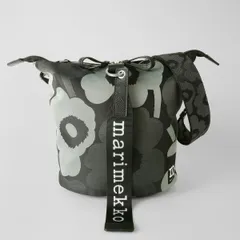 新品 マリメッコ Marimekko ショルダーバッグ ウニッコ CARRY ALL グレー/ダークグレー/ブラック