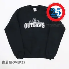 Sサイズ｜00's　GILDAN  OUTLAWS  アウトローズ 背番号13番 長袖スウエット ブラック【仙台倉庫】USメンズ古着　トレーナー男子女子　ユニセックス
