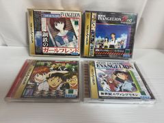 【説明書・ハガキ・帯付き】セガサターン　新世紀エヴァンゲリオン　4つセット　動作確認済　新世紀エヴァンゲリオン[再販版]/2nd Impression(セカンド・インプレッション)/テジタル・カード・ ライブラリ/鋼鉄のガールフレンド 　（r70619s1)）
