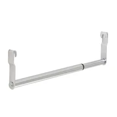 【新着商品】スチールラックパーツ 大容量 ポール径19mm 取付簡単 耐荷重20kg 棚板に引っ掛けるだけ 19HP-30S diy 幅30~45cm棚専用 ハンガーラック 伸縮式ハンガーポール ワードローブ ルミナスラック 追加部品 ドウシシャ 防錆加工