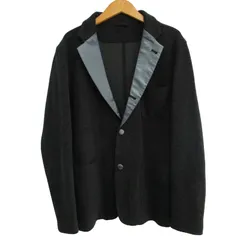 ユニフォームエクスペリメント uniform experiment 美品 近年 ウール混 テーラードジャケット ブレザー ラペル切替 シングル 3B ダークグレー 2 約Mサイズ UE-145015 0525のサムネイル