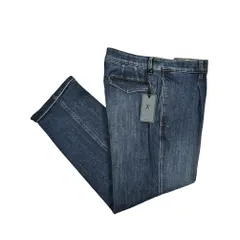 PT TORINO DENIM ピーティートリノデニム / LORD デニムスラックス ワンタック ストレッチパンツ 春秋冬 コットン カシミヤ ウォッシュドブルー PT05 イタリア製 426285のサムネイル