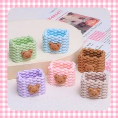 【549-い】30個 デコパーツ ミニチュア 箱 ボックス かご くま ミックス まとめ売り