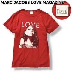 マークジェイコブス MARC JACOBS ラブマガジン LOVE MAGAZINE ココ ロシャ Coco Rocha グラフィック プリント Tシャツ S レッド レディース ♪