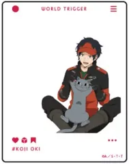 【中古】キャラカード 隠岐孝二 「ワールドトリガー アクリルカード 01.猫ver.(描き下ろし)」