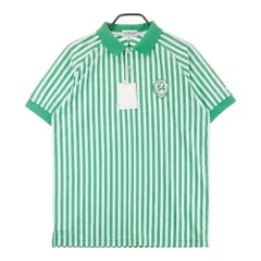 サイズ：5 JACK BUNNY ジャックバニー  半袖ポロシャツ ストライプ柄 グリーン系 [240101433237] ゴルフウェア メンズ ストスト